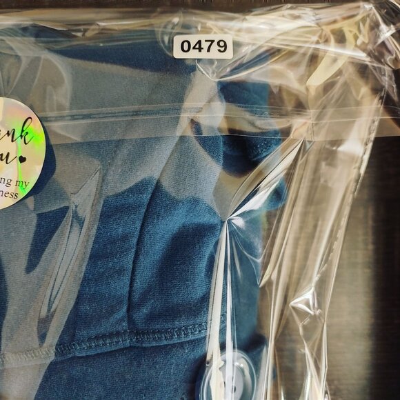 Eddie Bauer‎ Womens XL Blue Button Front Jacket High Neck Casual Layering Winter - Picture 11 of 11